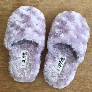 Purple Fuzzy Slippers